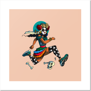 Runner Mexican Girl Posters and Art